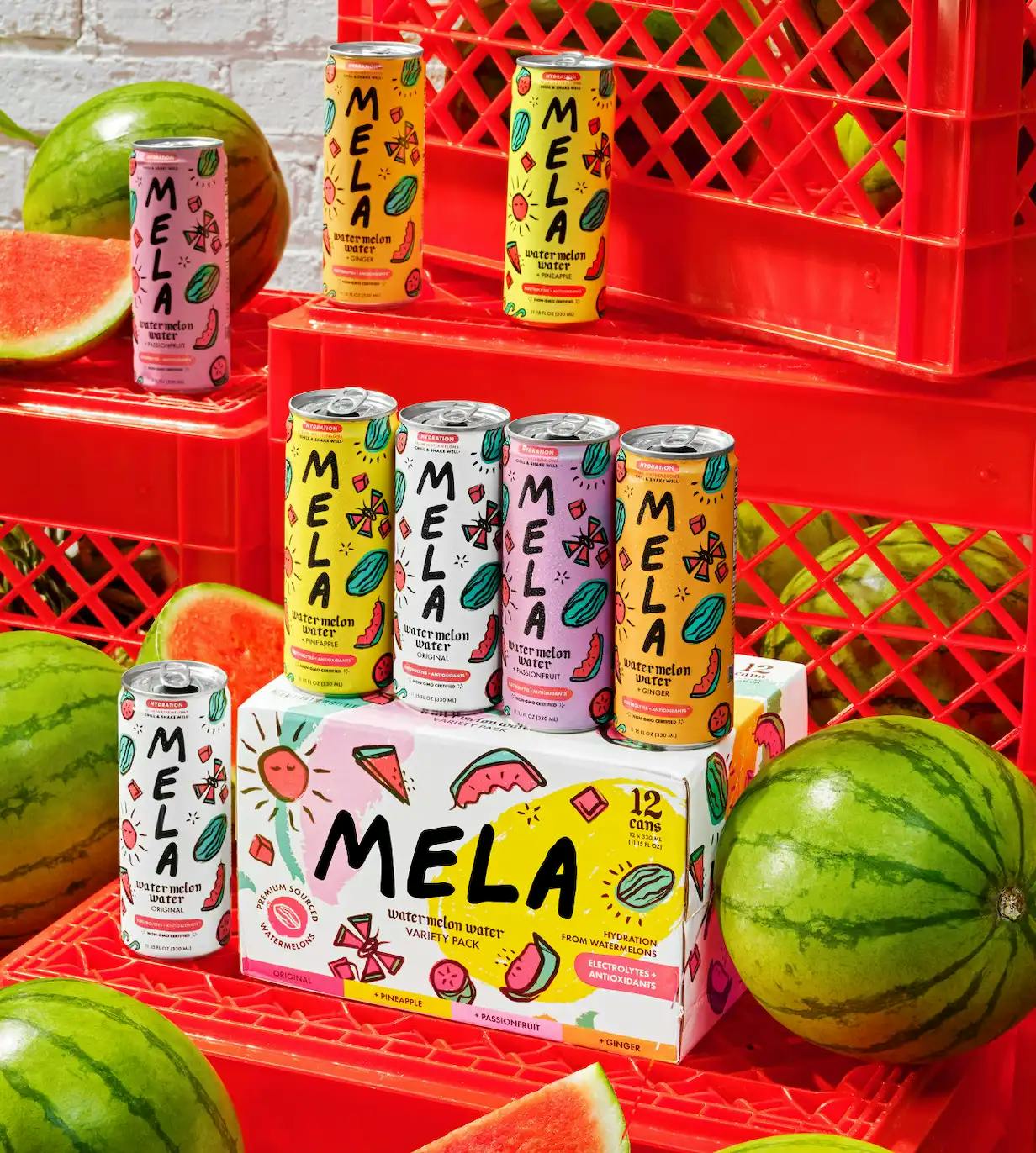 VARIETY PACK | Mela Water | Watermelon Water | Watermelon Juice | Watermelon Drinks